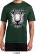 Mens Shirt Big White Tiger Face Moisture Wicking Tee T-Shirt
