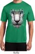 Mens Shirt Big White Tiger Face Moisture Wicking Tee T-Shirt