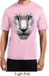 Mens Shirt Big White Tiger Face Moisture Wicking Tee T-Shirt