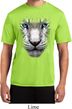 Mens Shirt Big White Tiger Face Moisture Wicking Tee T-Shirt