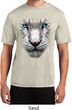 Mens Shirt Big White Tiger Face Moisture Wicking Tee T-Shirt
