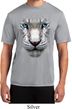 Mens Shirt Big White Tiger Face Moisture Wicking Tee T-Shirt
