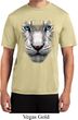Mens Shirt Big White Tiger Face Moisture Wicking Tee T-Shirt