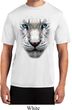 Mens Shirt Big White Tiger Face Moisture Wicking Tee T-Shirt