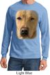 Mens Shirt Big Yellow Lab Face Long Sleeve Tee T-Shirt