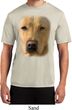 Mens Shirt Big Yellow Lab Face Moisture Wicking Tee T-Shirt