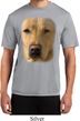 Mens Shirt Big Yellow Lab Face Moisture Wicking Tee T-Shirt