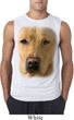 Mens Shirt Big Yellow Lab Face Sleeveless Tee T-Shirt