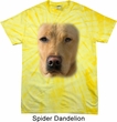 Mens Shirt Big Yellow Lab Face Spider Tie Dye Tee T-shirt
