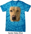 Mens Shirt Big Yellow Lab Face Spider Tie Dye Tee T-shirt
