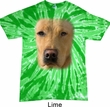 Mens Shirt Big Yellow Lab Face Twist Tie Dye Tee T-shirt