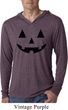 Mens Shirt Black Jack O Lantern Lightweight Hoodie Tee T-Shirt