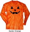 Mens Shirt Black Jack O Lantern Long Sleeve Tie Dye Tee T-shirt