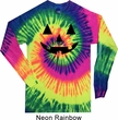 Mens Shirt Black Jack O Lantern Long Sleeve Tie Dye Tee T-shirt