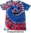 Mens Shirt Black Jack O Lantern Patriotic Tie Dye Tee T-shirt