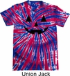 Mens Shirt Black Jack O Lantern Patriotic Tie Dye Tee T-shirt