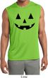 Mens Shirt Black Jack O Lantern Sleeveless Moisture Wicking Tee