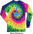 Mens Shirt Blue Anchor Long Sleeve Tie Dye Tee T-shirt