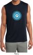 Mens Shirt Blue Vishuddha Sleeveless Moisture Wicking Tee