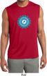 Mens Shirt Blue Vishuddha Sleeveless Moisture Wicking Tee