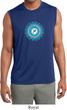 Mens Shirt Blue Vishuddha Sleeveless Moisture Wicking Tee
