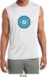 Mens Shirt Blue Vishuddha Sleeveless Moisture Wicking Tee