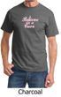 Mens Shirt Breast Cancer Awareness Believe in a Cure Tee T-Shirt