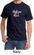 Mens Shirt Breast Cancer Awareness Believe in a Cure Tee T-Shirt