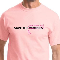 Mens Shirt Breast Cancer Awareness Best Pillows Ever Tee T-Shirt