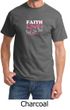Mens Shirt Breast Cancer Awareness Faith Love Fight Tee T-Shirt