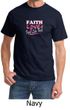 Mens Shirt Breast Cancer Awareness Faith Love Fight Tee T-Shirt