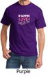 Mens Shirt Breast Cancer Awareness Faith Love Fight Tee T-Shirt