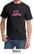 Mens Shirt Breast Cancer Awareness I Heart a Survivor Tee T-Shirt