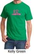Mens Shirt Breast Cancer Awareness I Heart a Survivor Tee T-Shirt