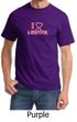 Mens Shirt Breast Cancer Awareness I Heart a Survivor Tee T-Shirt