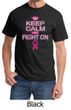 Mens Shirt Breast Cancer Awareness Keep Calm Tee T-Shirt