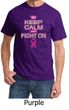 Mens Shirt Breast Cancer Awareness Keep Calm Tee T-Shirt