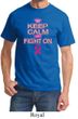 Mens Shirt Breast Cancer Awareness Keep Calm Tee T-Shirt
