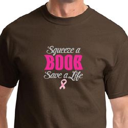 Mens Shirt Breast Cancer Awareness Save a Life Tee T-Shirt