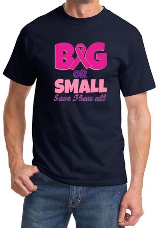 Mens Shirt Breast Cancer Awareness Save Them All Tee T-Shirt