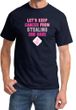 Mens Shirt Breast Cancer Awareness Second 2nd Base Tee T-Shirt
