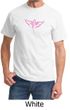 Mens Shirt Breast Cancer Awareness Wings Ribbon Tee T-Shirt