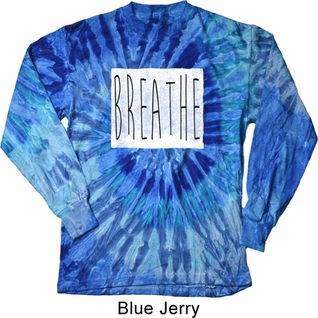 Mens Shirt Breathe Long Sleeve Tie Dye Tee T-shirt