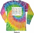 Mens Shirt Breathe Long Sleeve Tie Dye Tee T-shirt