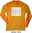 Mens Shirt Breathe Long Sleeve Tie Dye Tee T-shirt