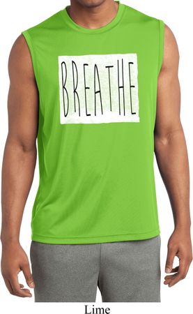 Mens Shirt Breathe Sleeveless Moisture Wicking Tee