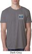 Mens Shirt Built Ford Tough Crest Pocket Print Burnout Tee T-Shirt