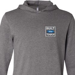 Mens Shirt Built Ford Tough Crest Pocket Print Lightweight Hoodie Tee