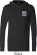 Mens Shirt Built Ford Tough Crest Pocket Print Lightweight Hoodie Tee