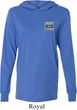 Mens Shirt Built Ford Tough Crest Pocket Print Lightweight Hoodie Tee